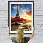 Eiffelturm und Yacht Diamond Painting