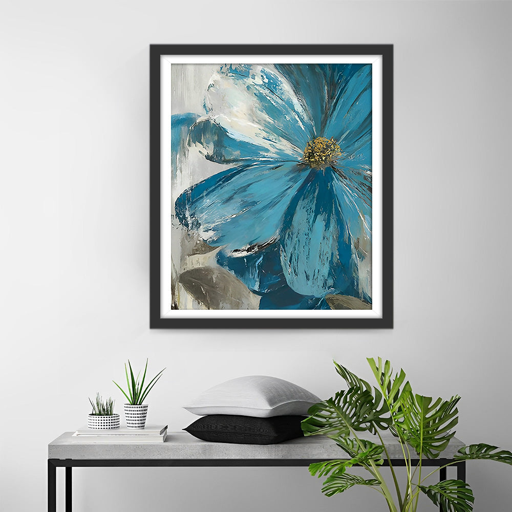 Ein eisblaues Gänseblümchen Diamond Painting