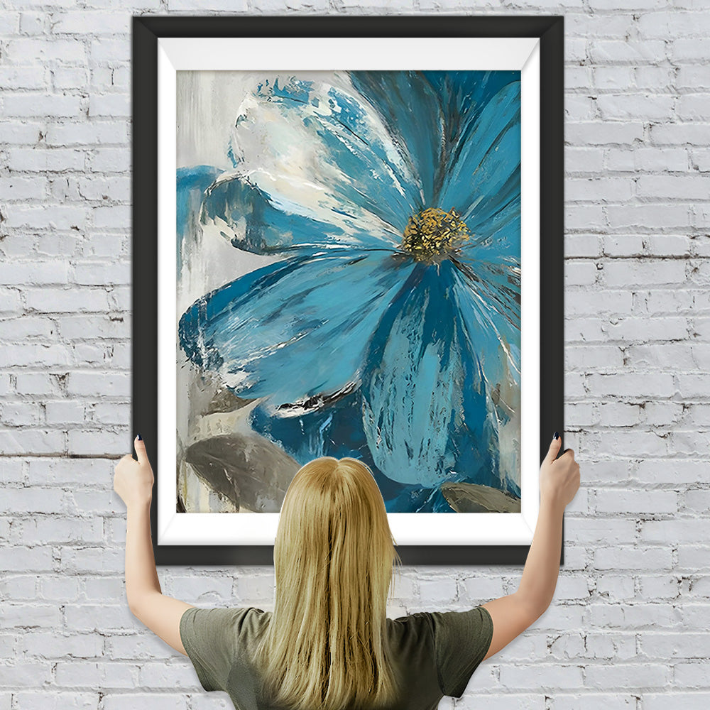 Ein eisblaues Gänseblümchen Diamond Painting