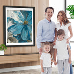 Ein eisblaues Gänseblümchen Diamond Painting