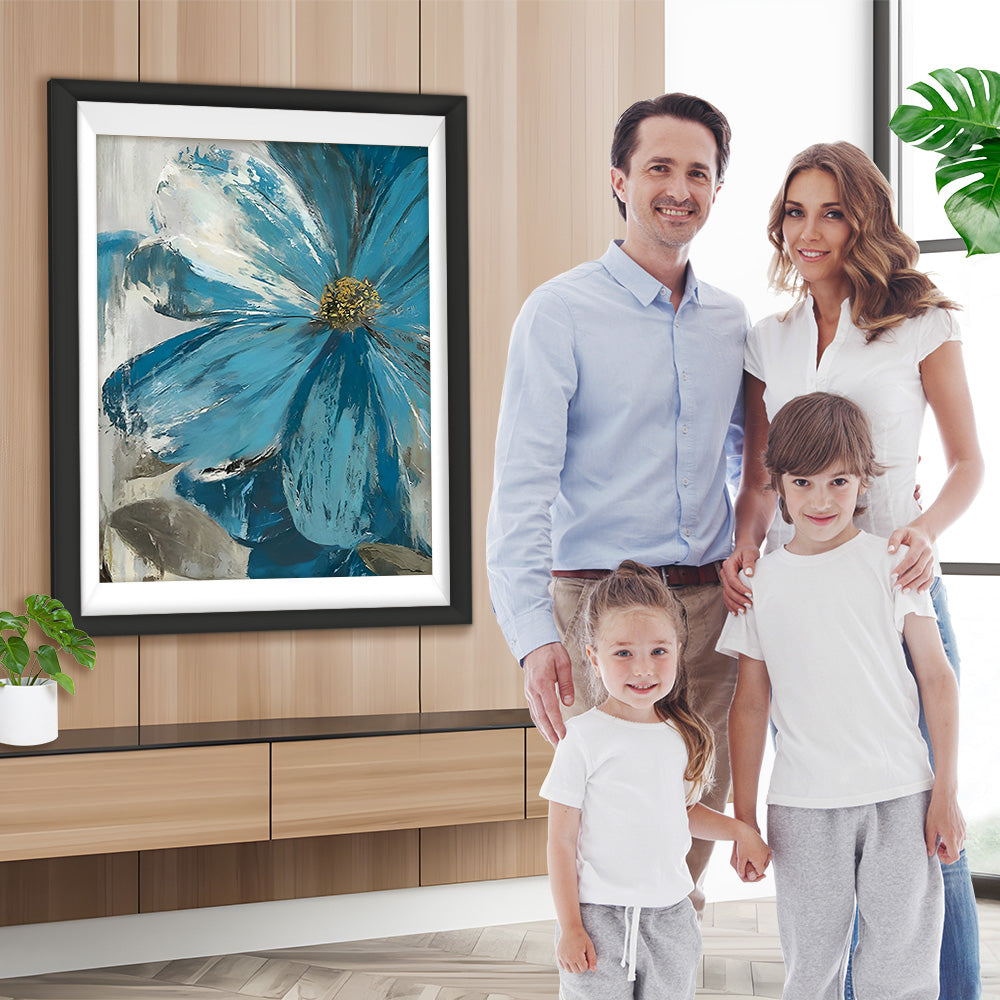 Ein eisblaues Gänseblümchen Diamond Painting