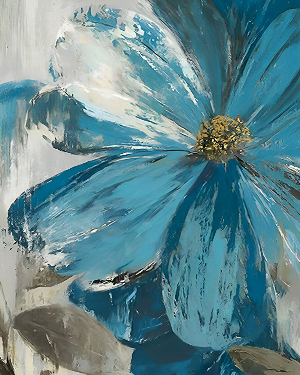 Ein eisblaues Gänseblümchen Diamond Painting