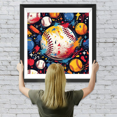 Ein Haufen Baseballs Diamond Painting