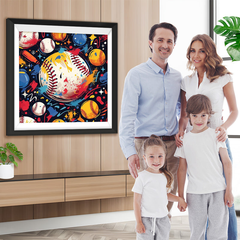 Ein Haufen Baseballs Diamond Painting