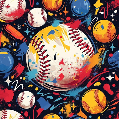 Ein Haufen Baseballs Diamond Painting
