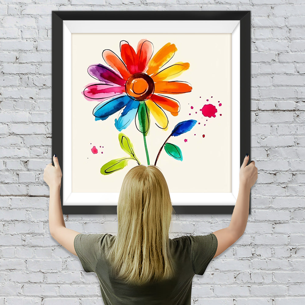 Ein kleines niedliches Gänseblümchen Diamond Painting