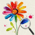 Ein kleines niedliches Gänseblümchen Diamond Painting