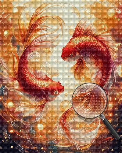 Ein Paar Koi Diamond Painting