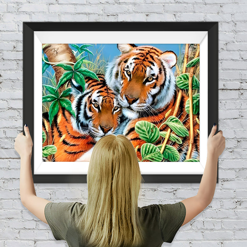 Ein Paar Tiger Diamond Painting