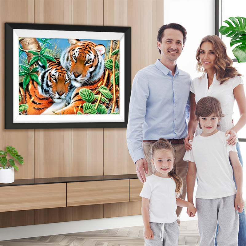 Ein Paar Tiger Diamond Painting