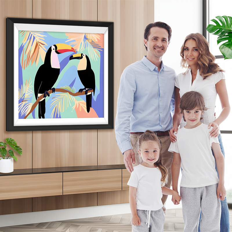 Ein Tukan Paar Diamond Painting