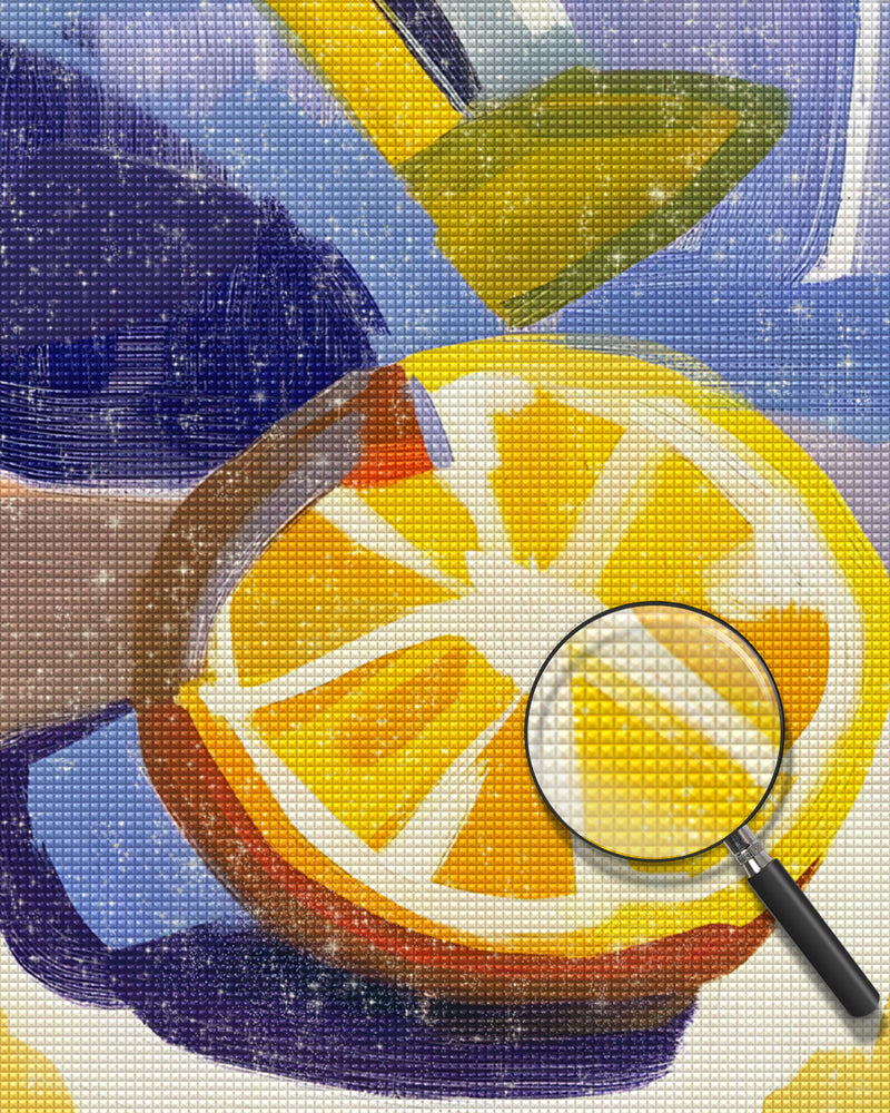 Eine halbe Orange Diamond Painting