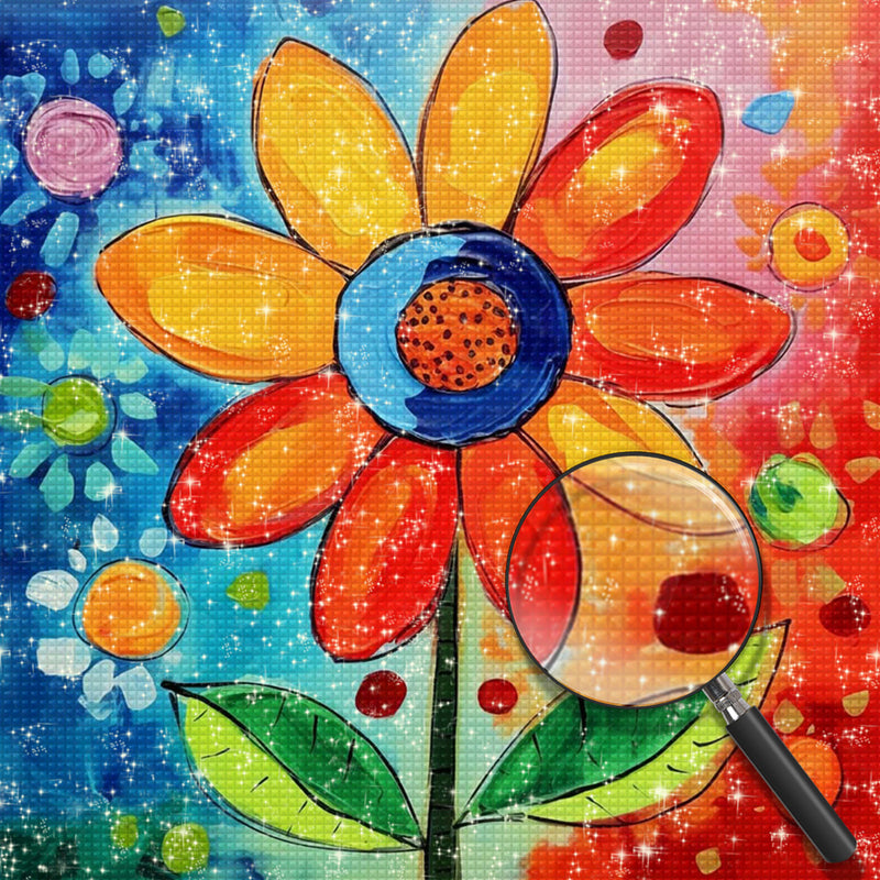 Eine kleine niedliche Blume Diamond Painting