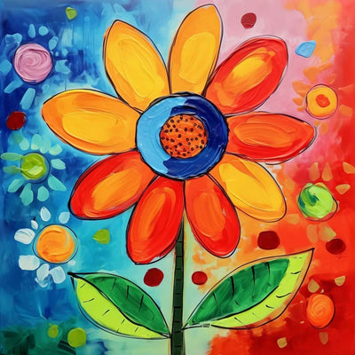 Eine kleine niedliche Blume Diamond Painting