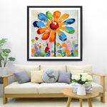 Eine kleine Regenbogenblume Diamond Painting