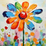 Eine kleine Regenbogenblume Diamond Painting