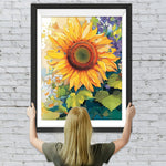 Eine riesige Sonnenblume Diamond Painting
