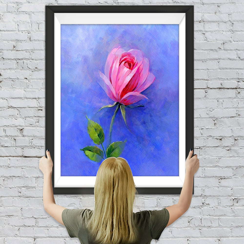 Eine rosa Blume Diamond Painting