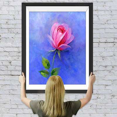 Eine rosa Blume Diamond Painting