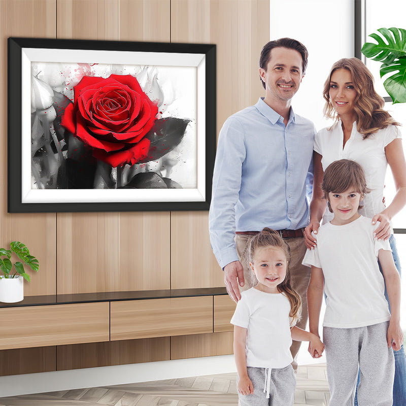 Eine rote Rose  Diamond Painting