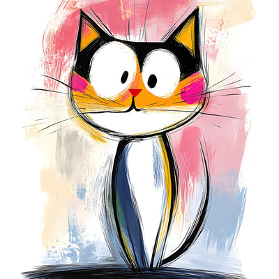 Eine überraschte Katze Diamond Painting