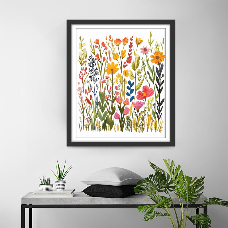 Einfache kleine Blumen Diamond Painting