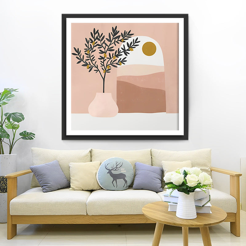 Einfache Topfpflanze Diamond Painting