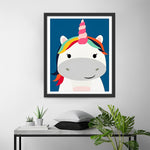 Einfaches Cartoon Einhorn Diamond Painting