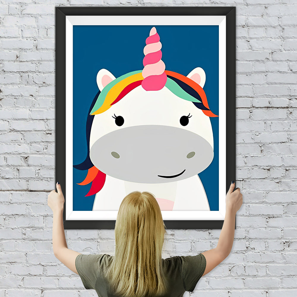 Einfaches Cartoon Einhorn Diamond Painting