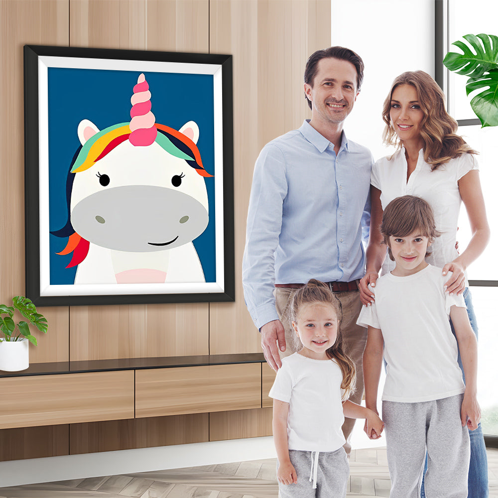 Einfaches Cartoon Einhorn Diamond Painting