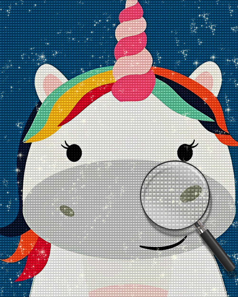 Einfaches Cartoon Einhorn Diamond Painting