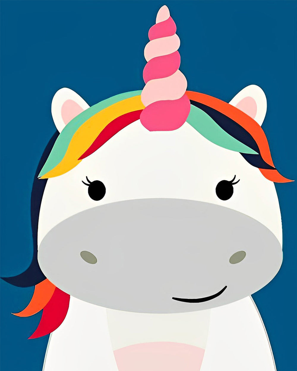 Einfaches Cartoon Einhorn Diamond Painting