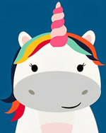 Einfaches Cartoon Einhorn Diamond Painting