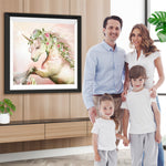 Einhorn mit Blumen Diamond Painting