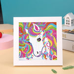 Einhorn mit Regenbogenmähne Mini-Kristallpünktchen Diamond Painting