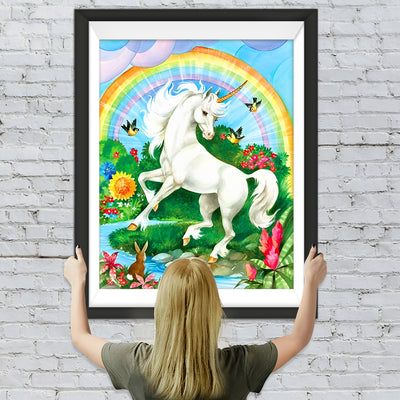 Einhorn und Regenbogen Diamond Painting