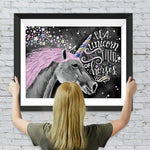 Einhorn und Sterne Diamond Painting