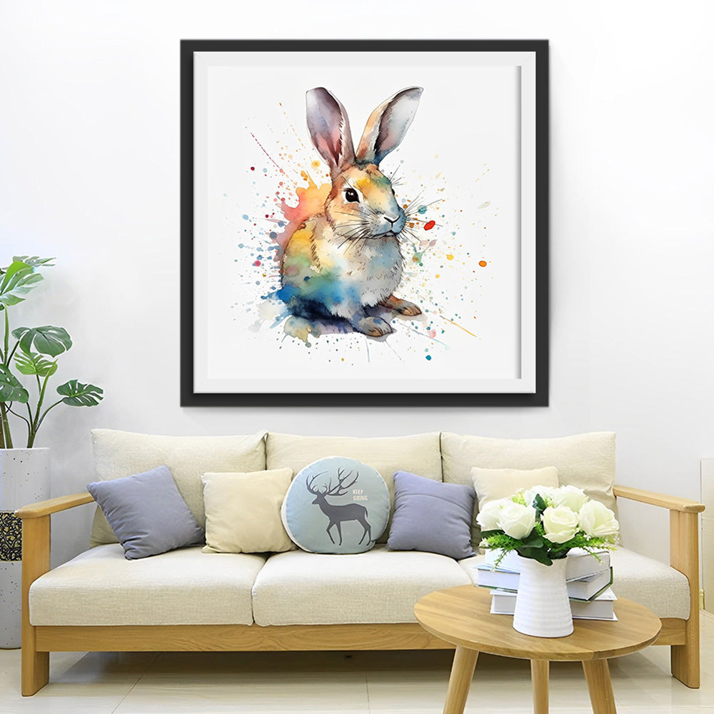 Einsamer kleiner Hase Diamond Painting