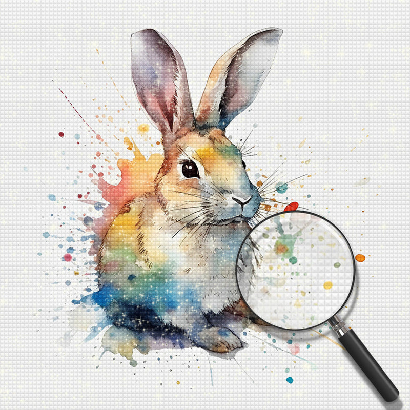 Einsamer kleiner Hase Diamond Painting