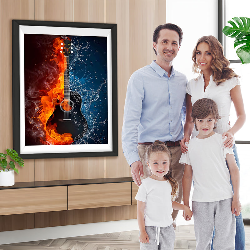 Eis Feuer Gitarre Diamond Painting