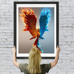 Eis- und Feuer-Phönix Diamond Painting