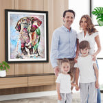 Elefant Aquarelliert Diamond Painting