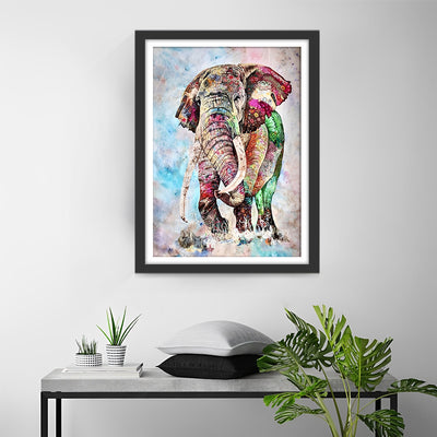 Elefant in Wasserfarben Diamond Painting