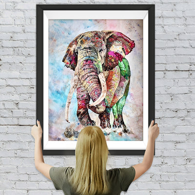 Elefant in Wasserfarben Diamond Painting