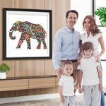 Elefant mit Mustern Diamond Painting