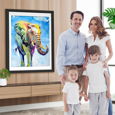 Elefant unter blauem Himmel Diamond Painting