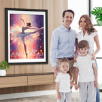 Elegante Ballett-Tänzerin Diamond Painting