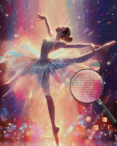 Elegante Ballett-Tänzerin Diamond Painting