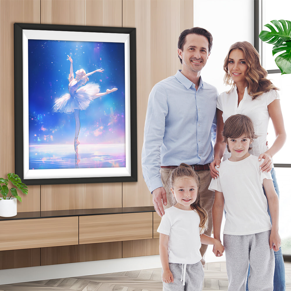 Elegante Ballett-Tänzerin Diamond Painting