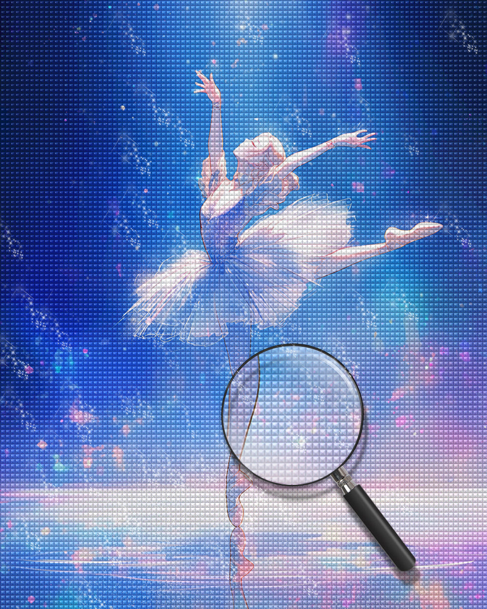 Elegante Ballett-Tänzerin Diamond Painting